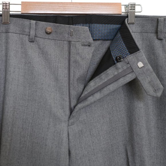 LAUREN RALPH LAUREN Grey Ultraflex Classic-Fit Wool Suit Jacket 48R & Pant 42x30 - Picture 3 of 15
